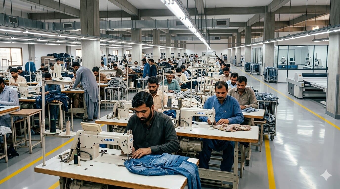 Garment production lines at MQ Global Partner Factories